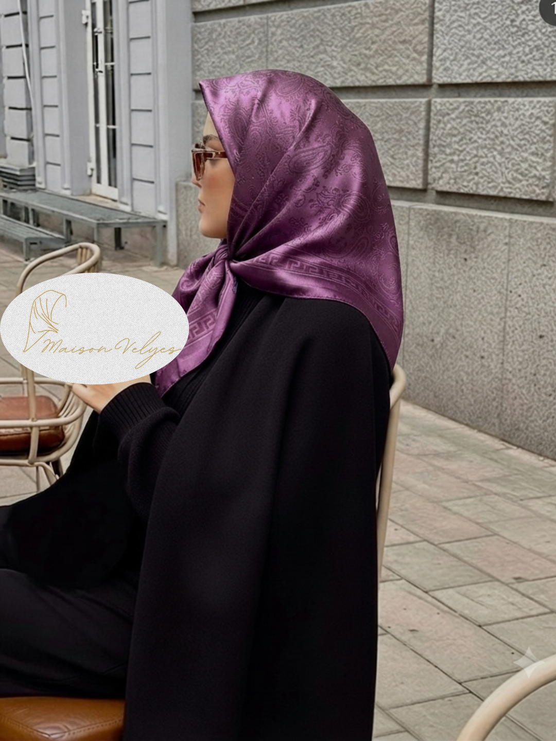 Foulard Hellène Violet