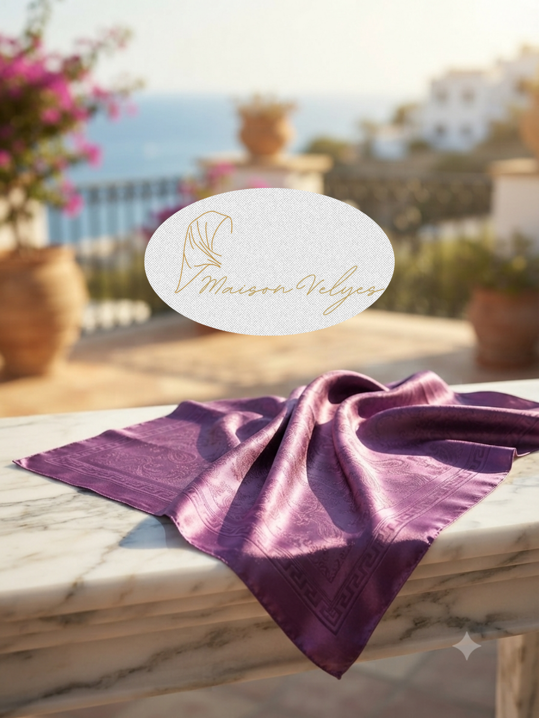 Foulard Hellène Violet