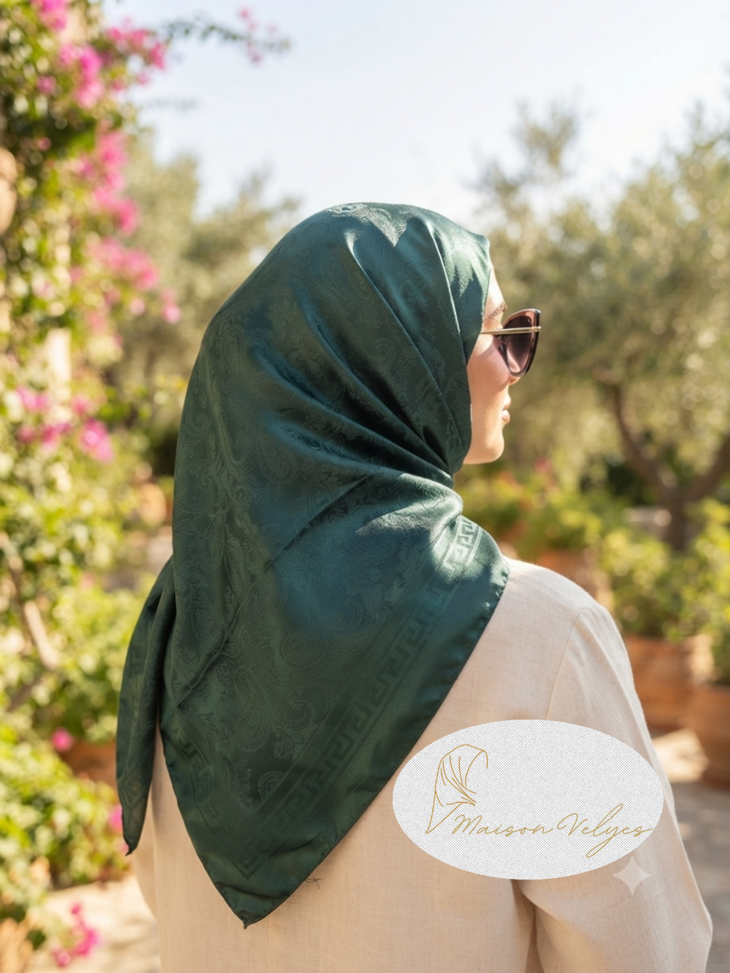 Foulard Hellène vert