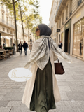 Foulard Boteh gris perle