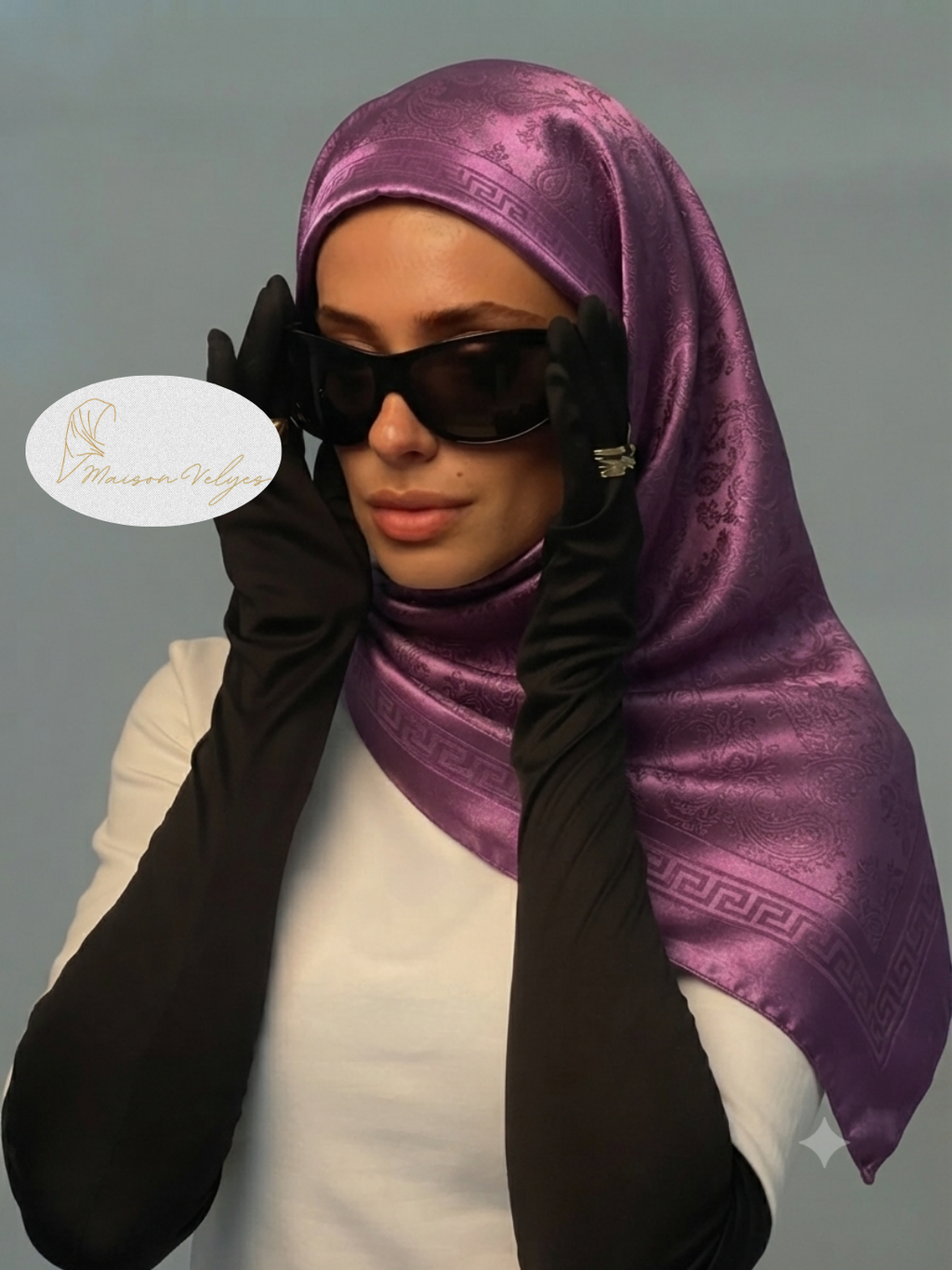 Foulard Hellène Violet