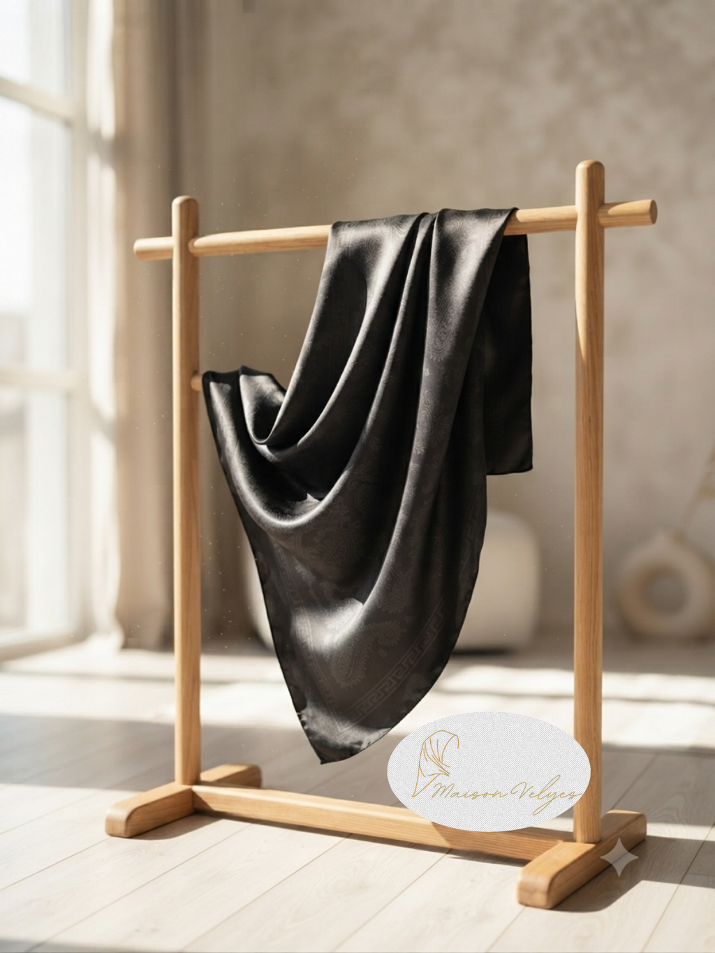 Foulard hellène noir