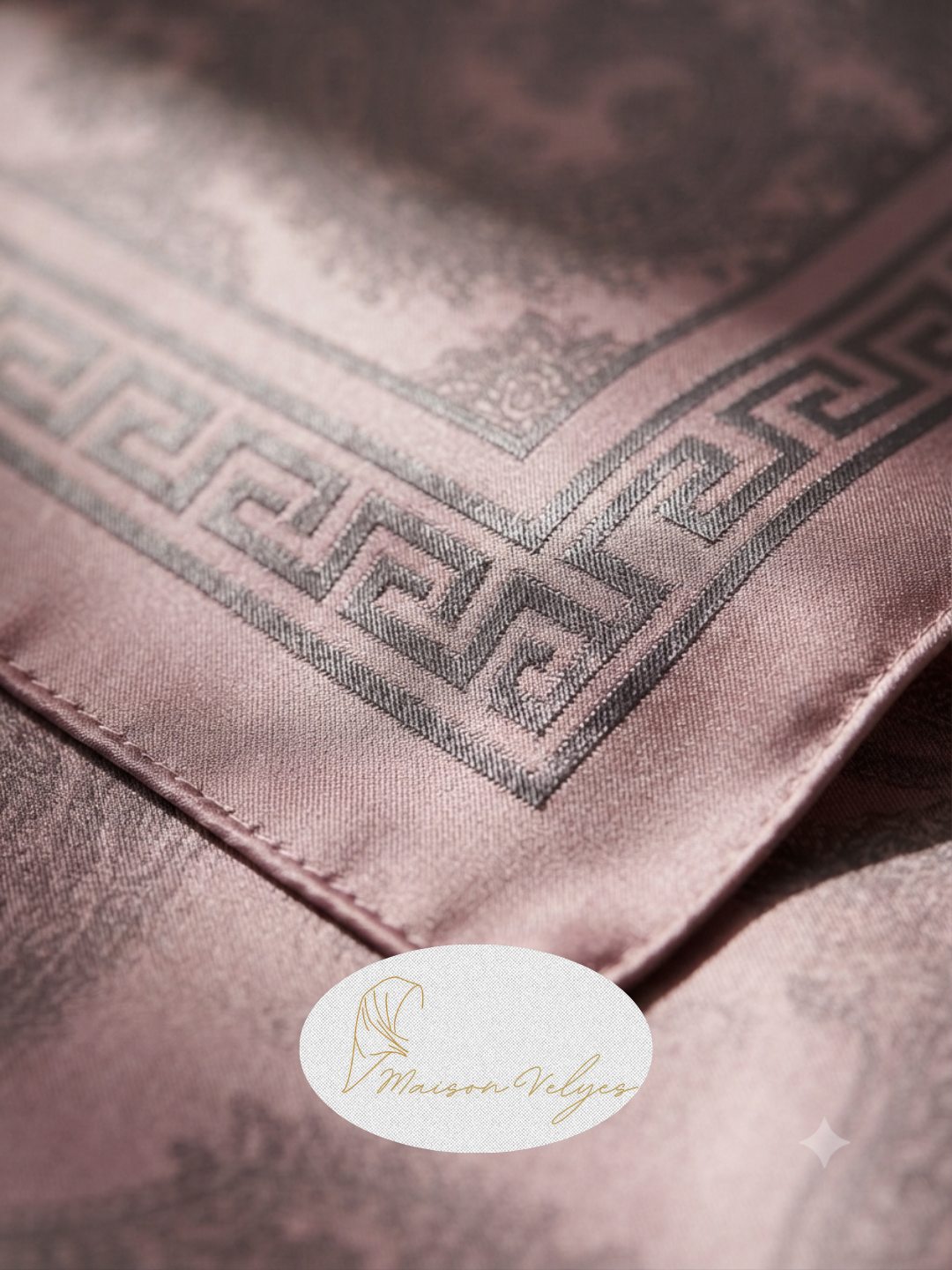 Foulard Hellène vieux rose